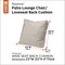 Classic Accessories Patio Lounge Chair/Loveseat Back Cushion, 23 x 20 x 4 Inch, Mushroom 62-060-MUSHRM-EC - alternate 6